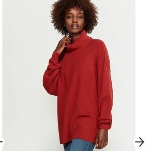 Free People softly structured tunic sweater